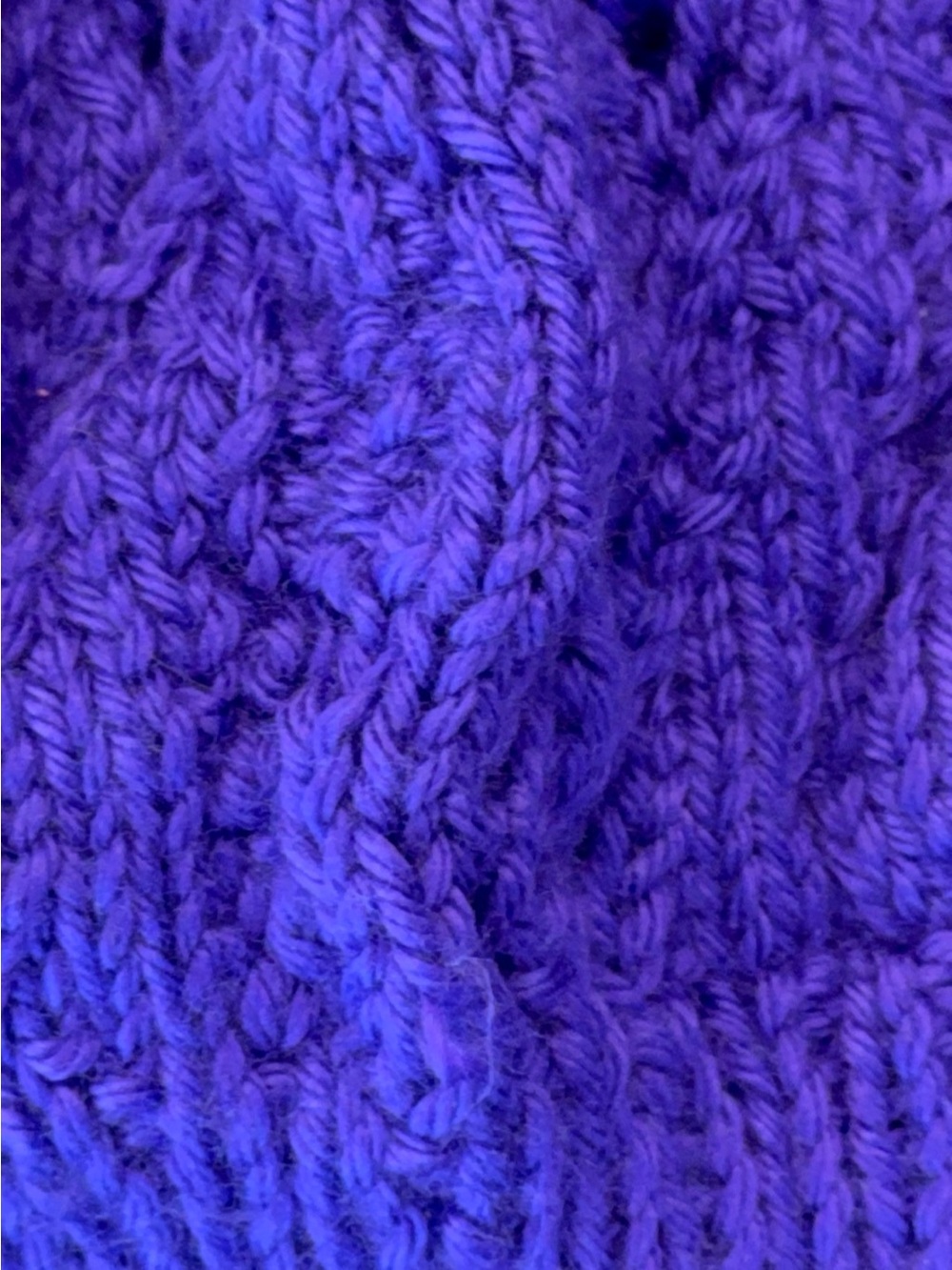 Purple Knit Beret Hat - Women Accessories - Picture 4 of 4